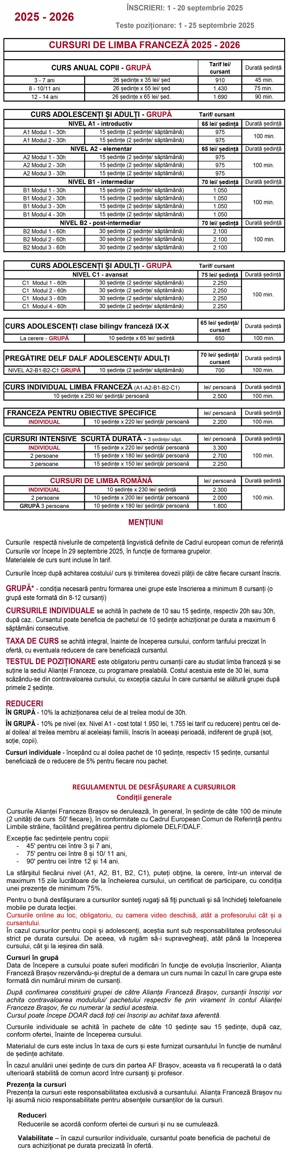 OFERTA CURSURI 2025 2026 1